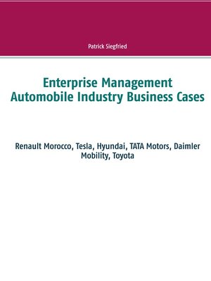cover image of Enterprise Management Automobile Industry Business Cases